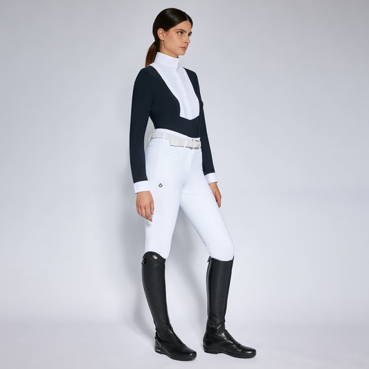 Cavalleria Toscana Women’s Competition Shirt With pleated bib