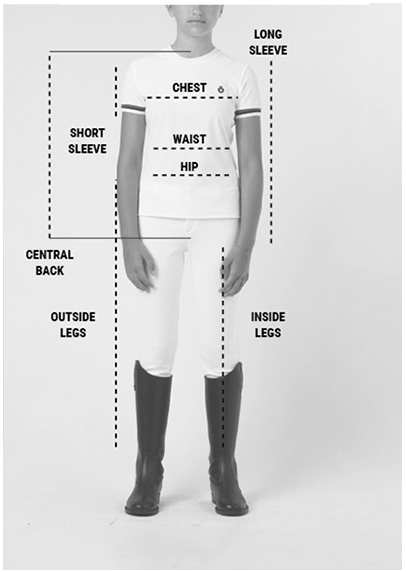 Cavalleria Toscana Girls Jersey Competition shirt with Poplin Bib