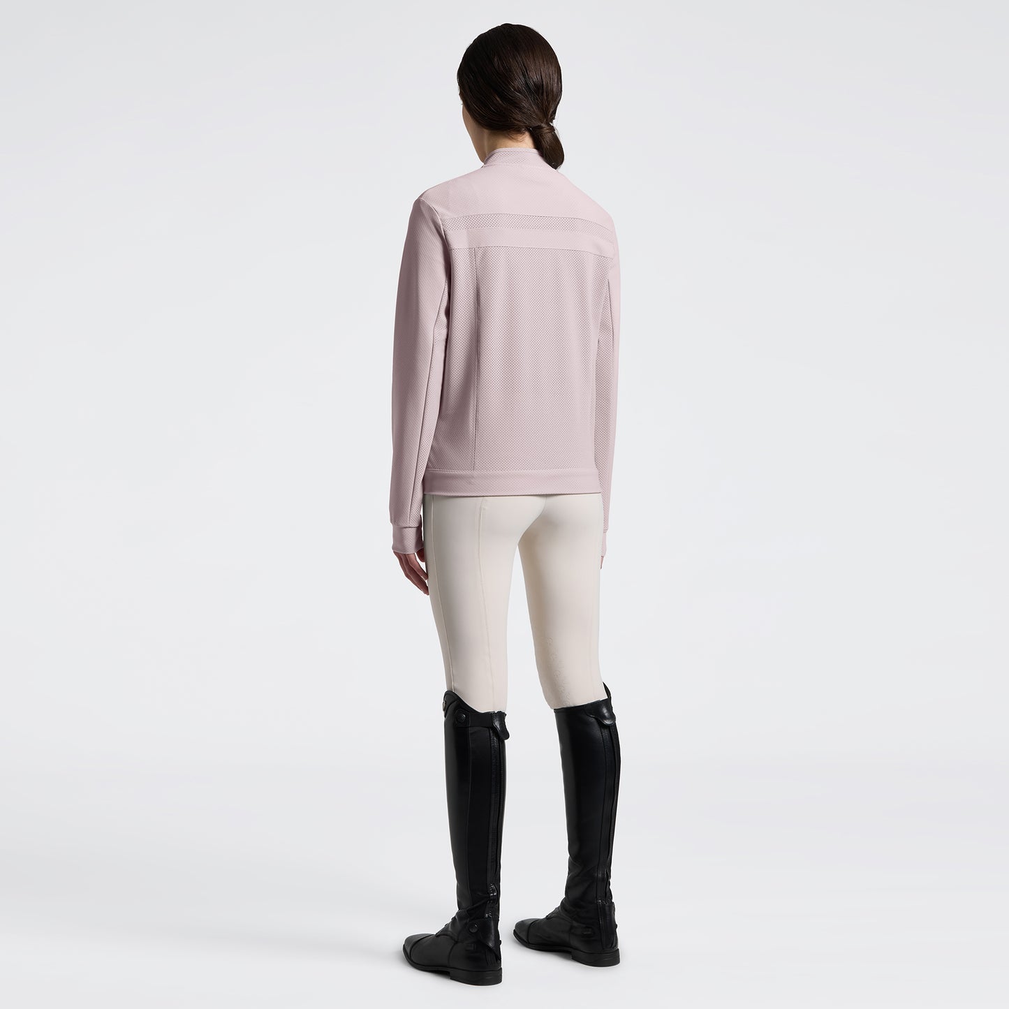 Women’s sweatshirt in tech knit with zip
