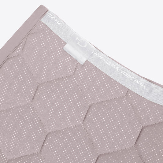 Cavalleria Toscana Quilted Jersey Perforated Jumping Saddle pad & ears