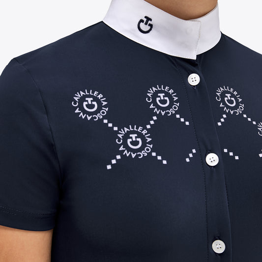 Cavalleria Toscana Mini Orbit Short Sleeve Show Shirt