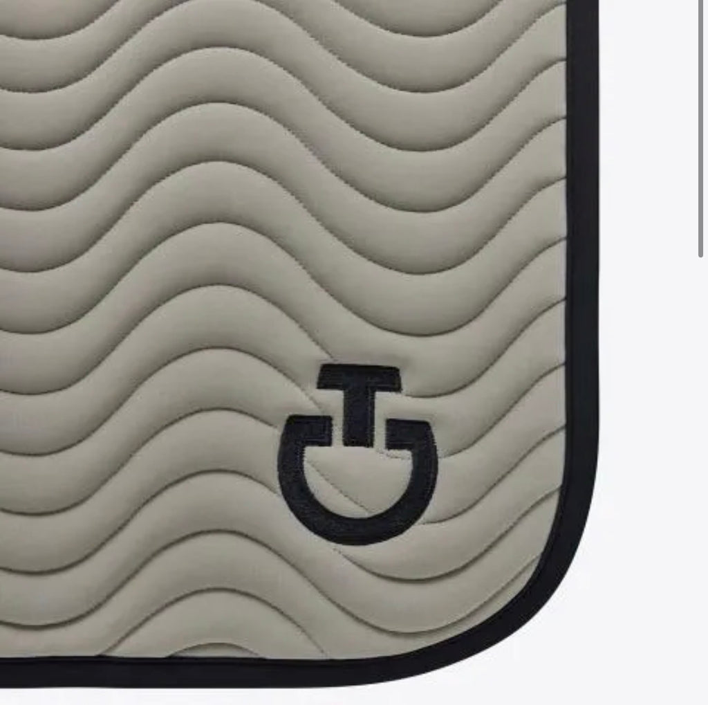 Cavalleria Toscana Quilted Cotton Wave Dressage Saddle Pad