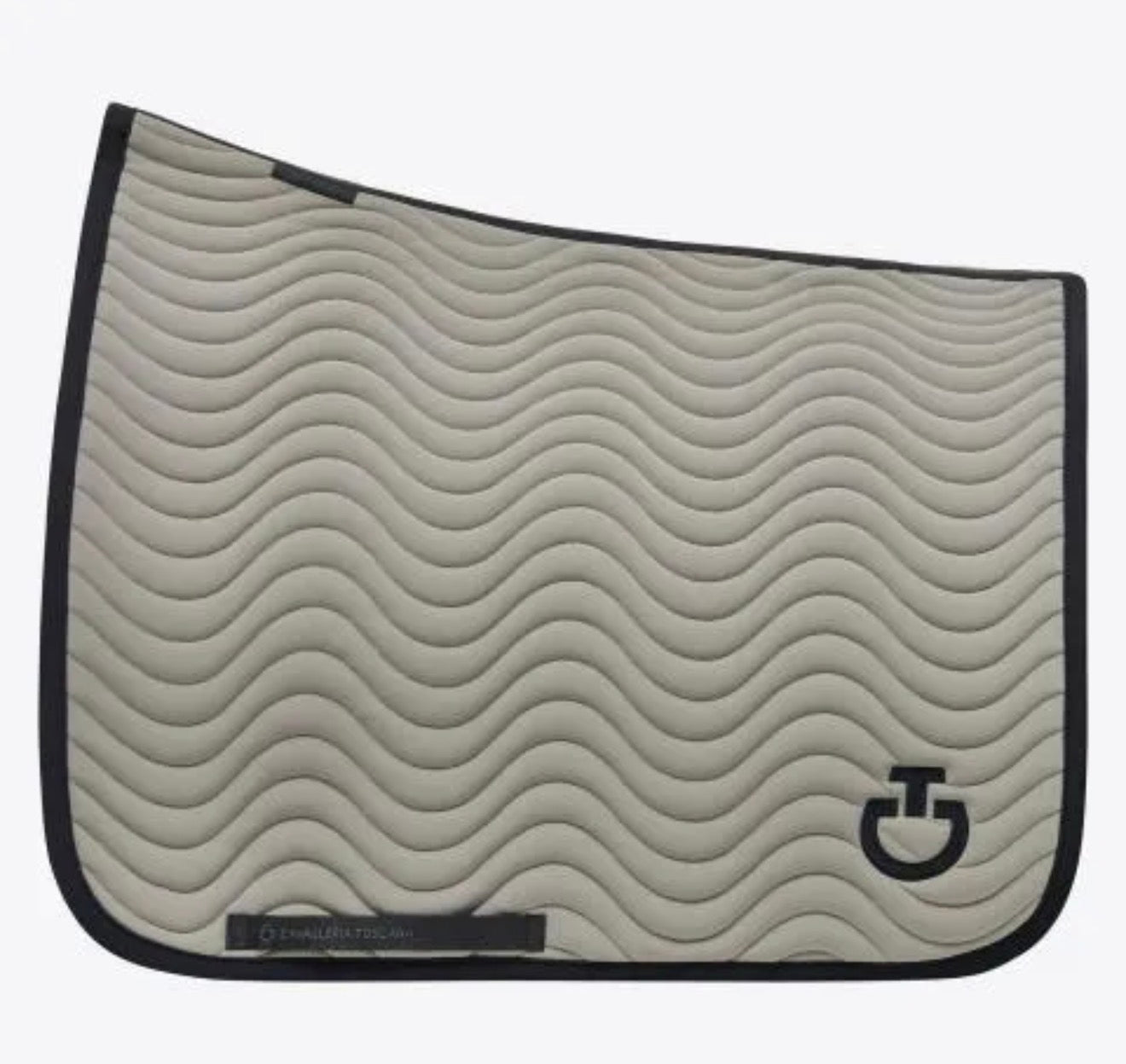Cavalleria Toscana Quilted Cotton Wave Dressage Saddle Pad