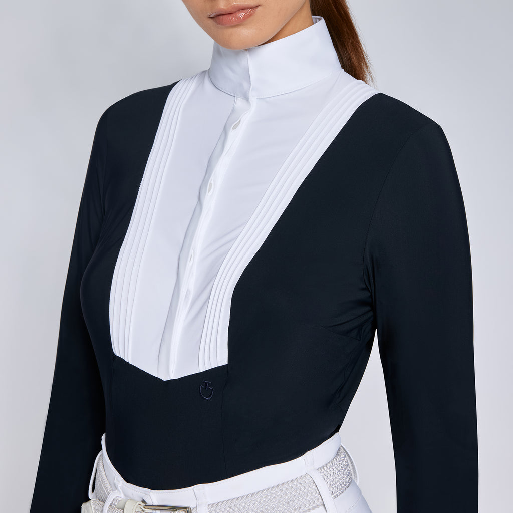 Cavalleria Toscana Women’s Competition Shirt With pleated bib