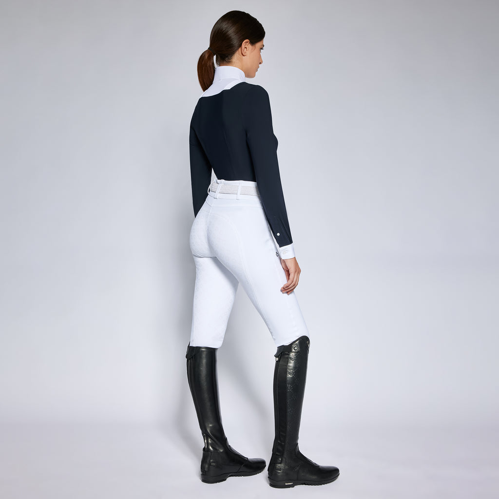 Cavalleria Toscana Women’s Competition Shirt With pleated bib