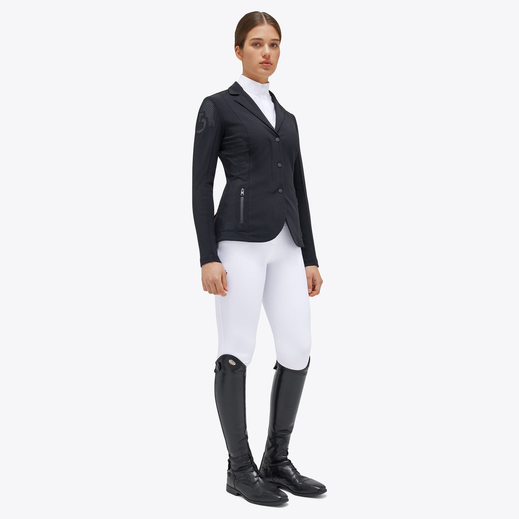 Cavalleria Toscana Women’s Revolution perforated competition jacket with zip