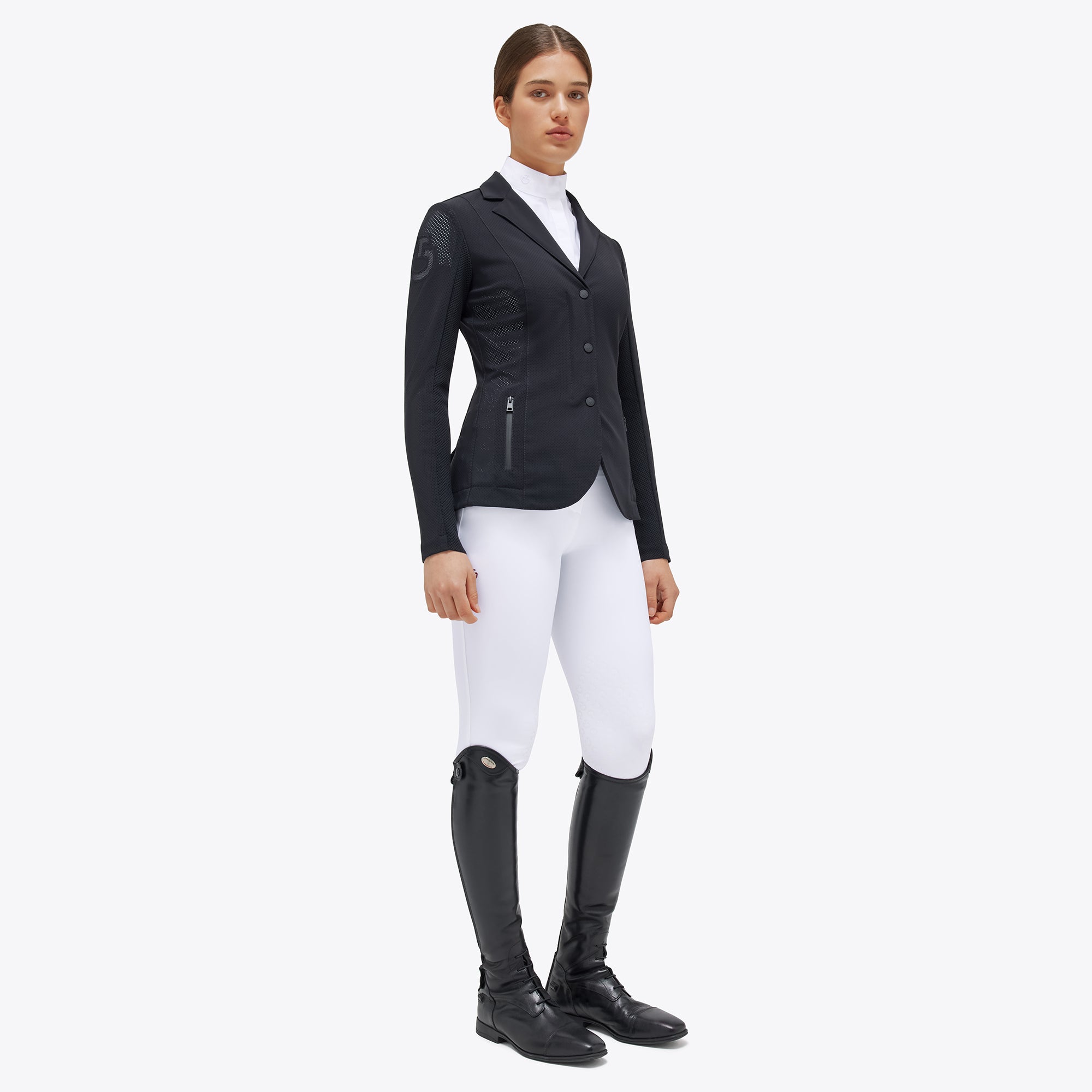 Cavalleria Toscana Women’s Revolution perforated competition jacket with zip