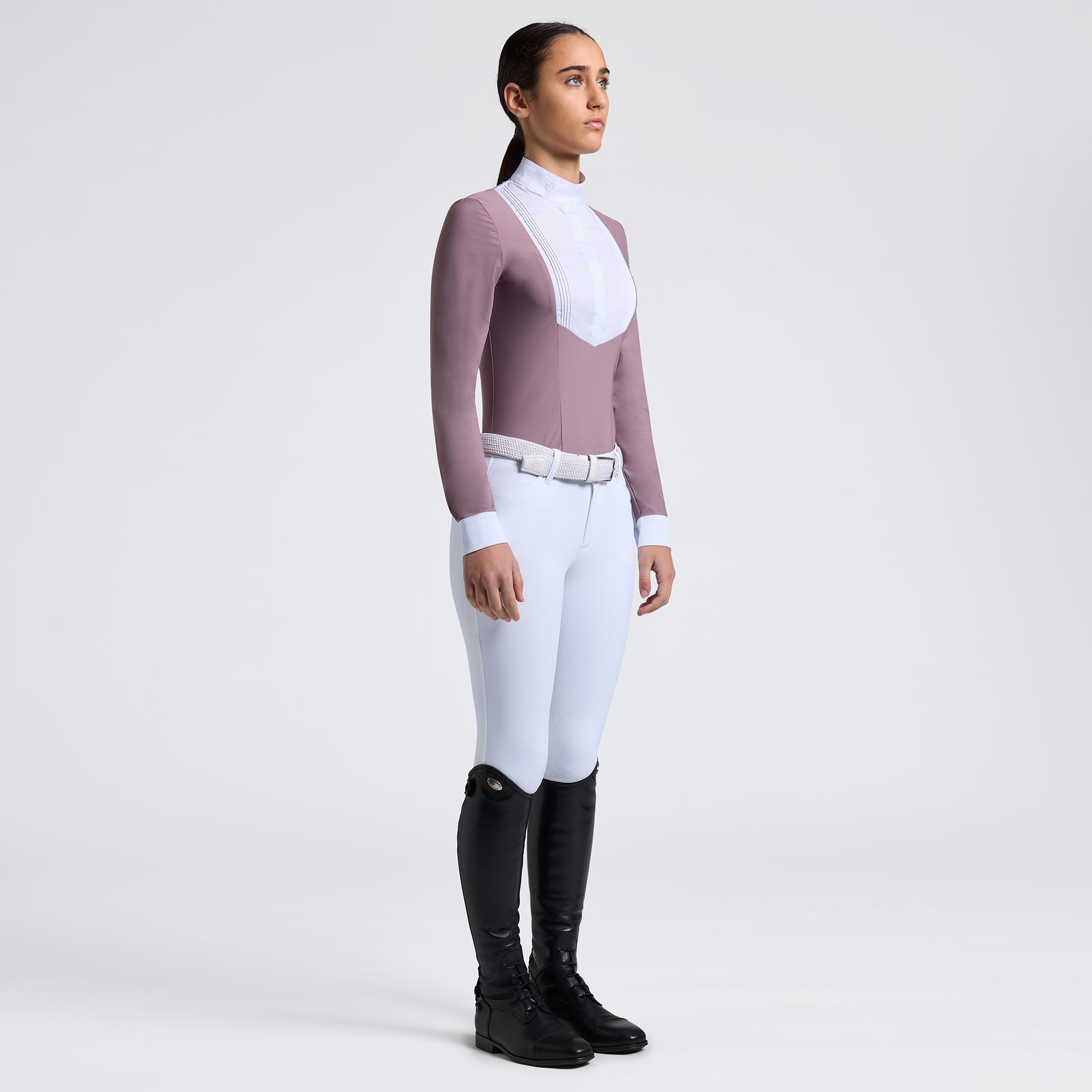 Cavalleria Toscana Girls Jersey competition shirt L/S with bib