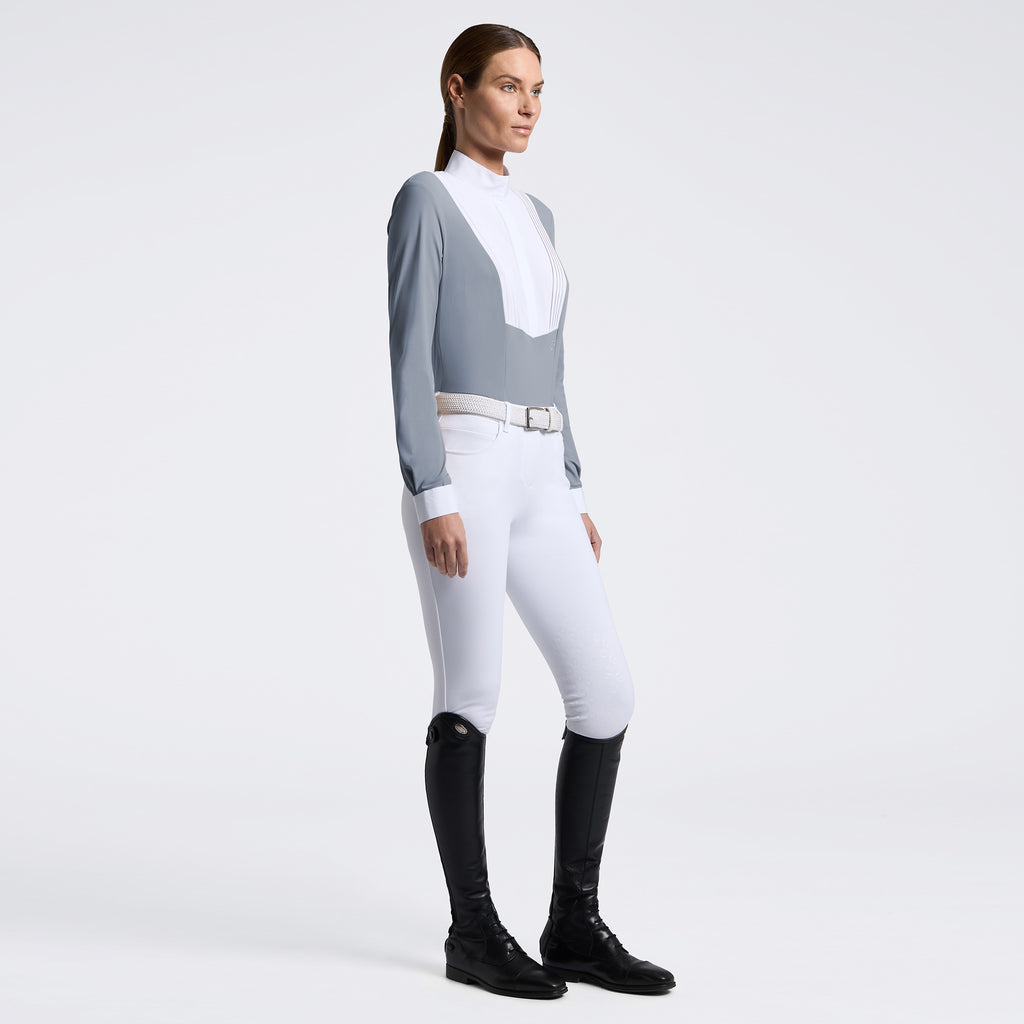 PRE-ORDER : Cavalleria Toscana Women’s American long sleeve show shirt