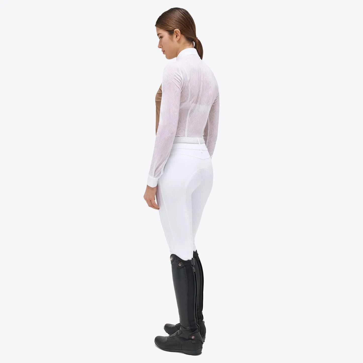 Cavalleria Toscana Pleated Jersey Long Sleeve Shirt