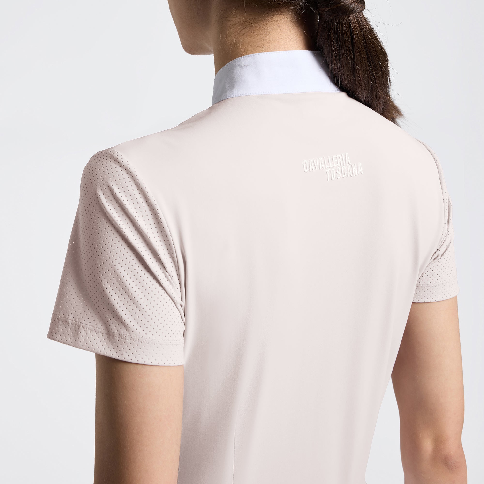 Cavalleria Toscana Women’s Short sleeve perforated show shirt