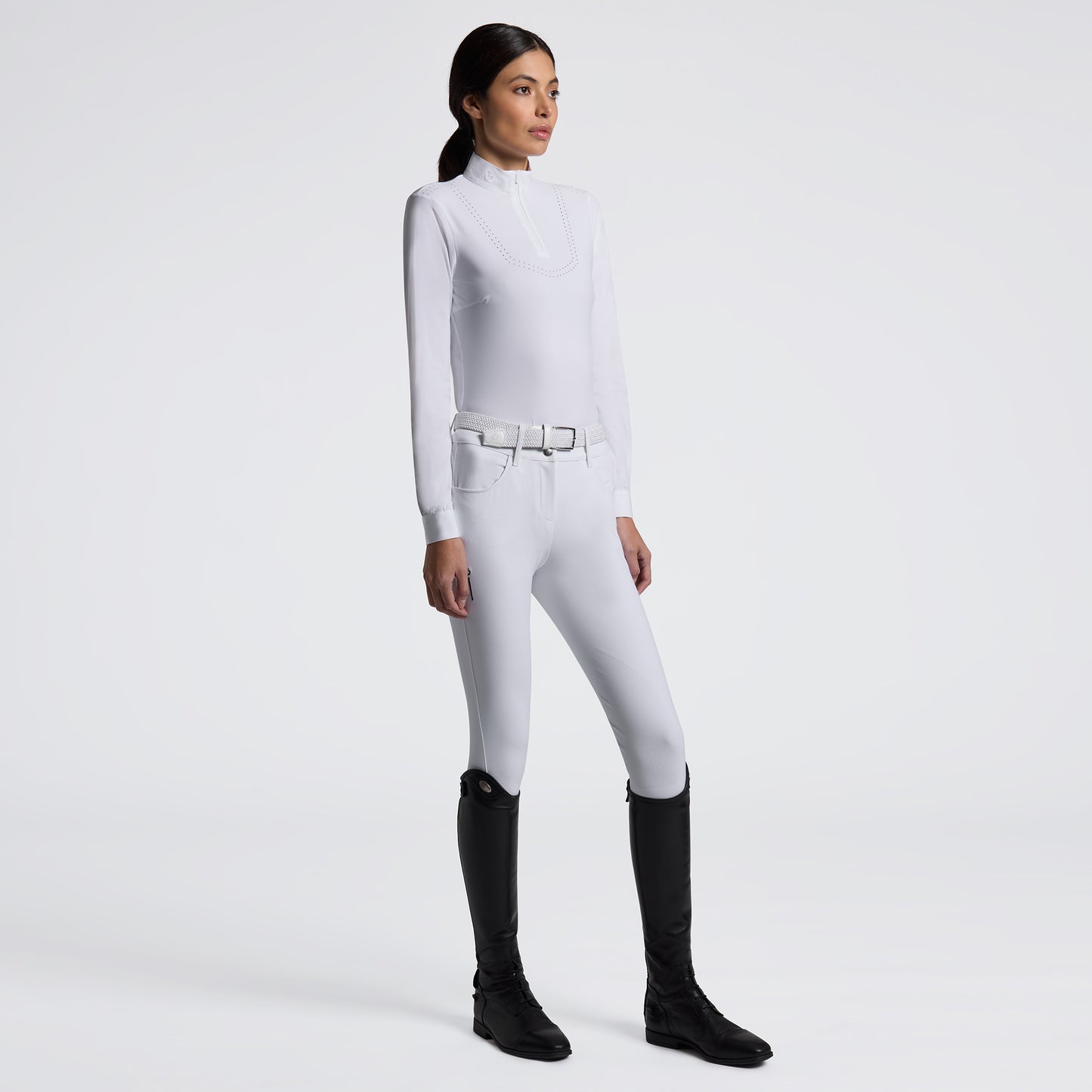 Women’s Perforated L/S with Tech Knit Show Shirt