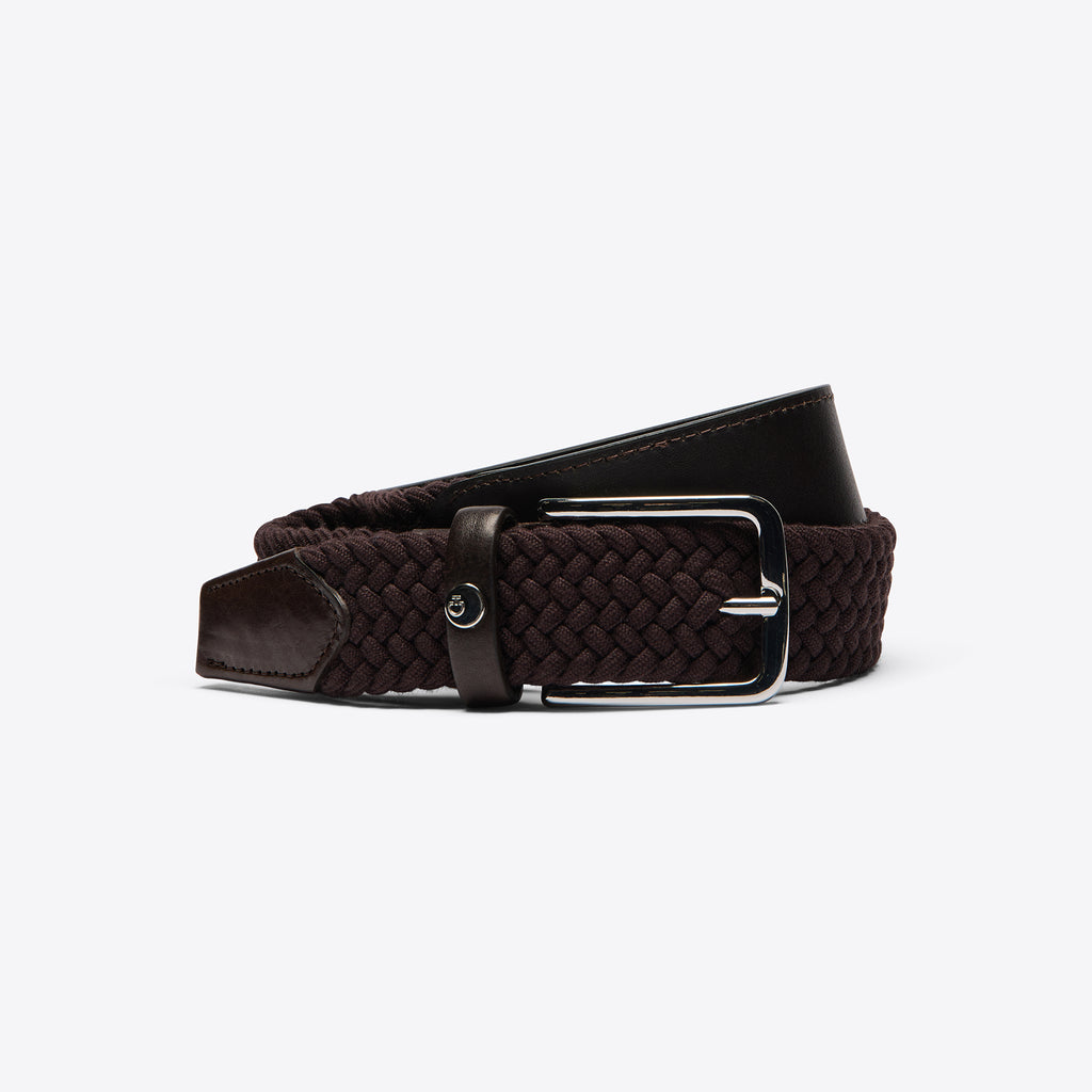 Cavalleria Toscana Women's leather & wool elastic belt