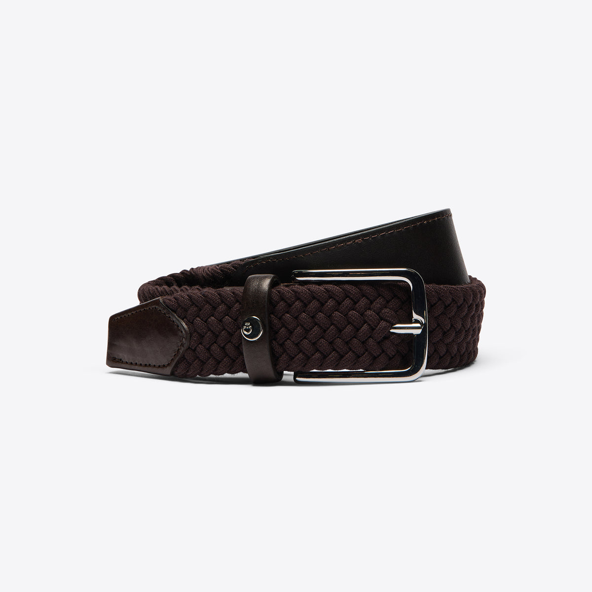 Cavalleria Toscana Women's leather & wool elastic belt