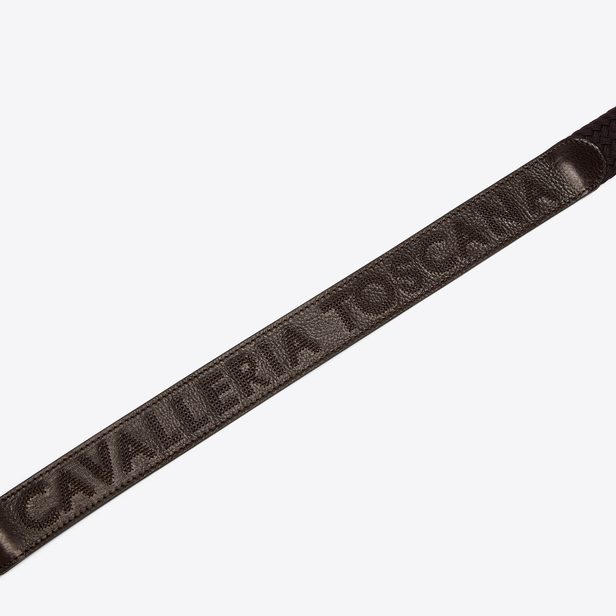 Cavalleria Toscana Women's leather & wool elastic belt