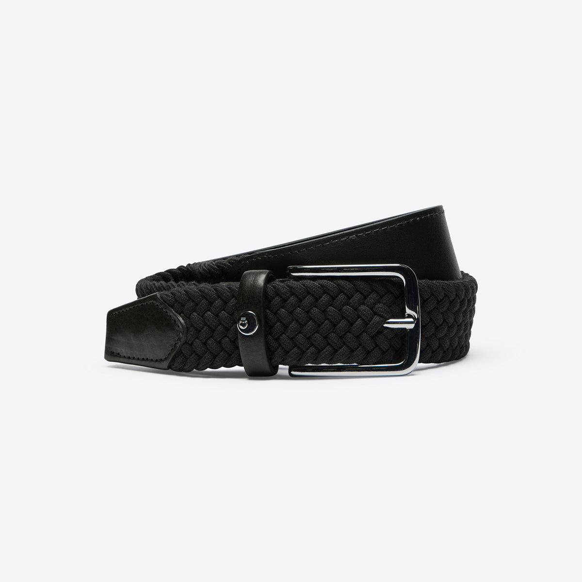 Cavalleria Toscana Women's leather & wool elastic belt