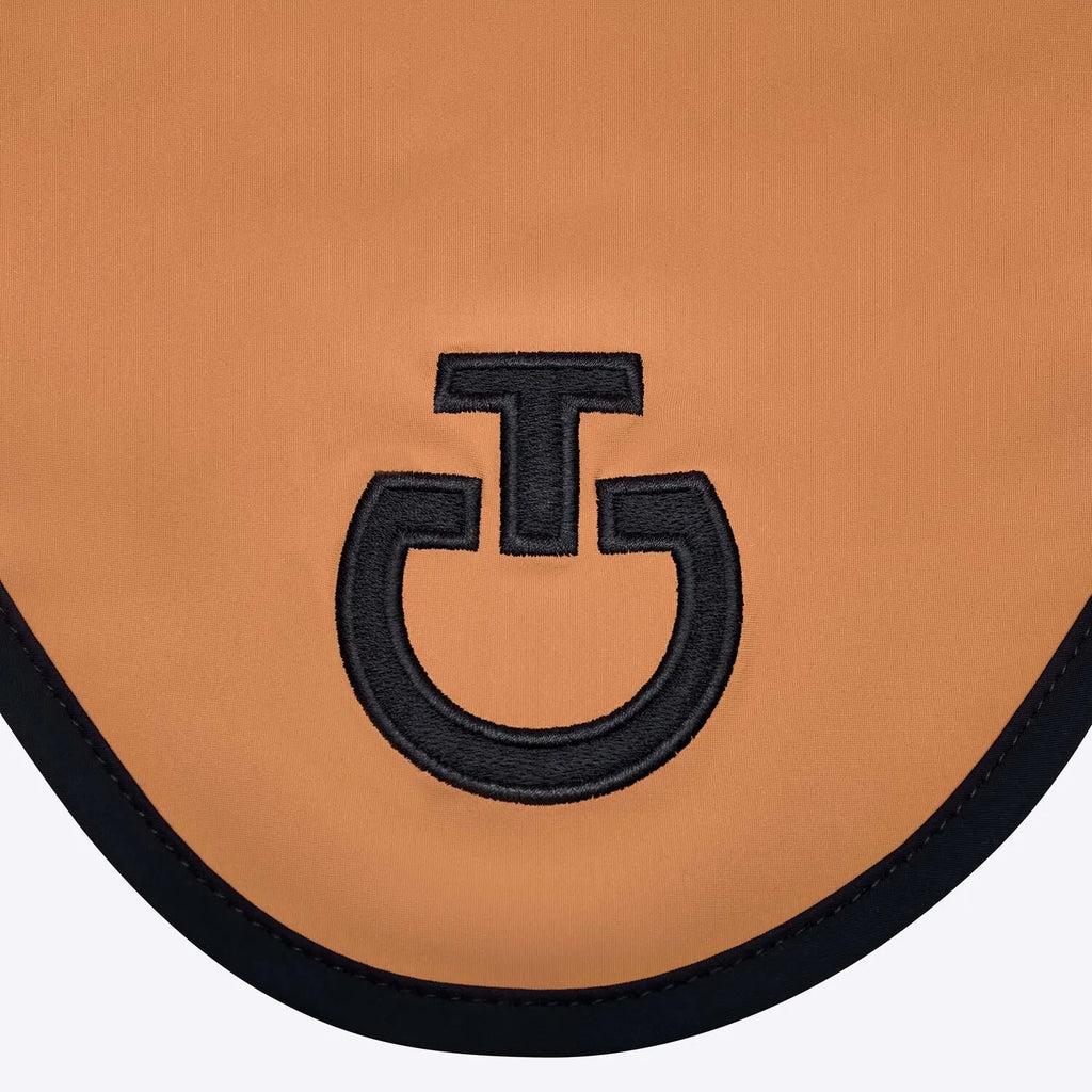 New Circular Quilted Jersey Dressage Saddle Pad & Earnet