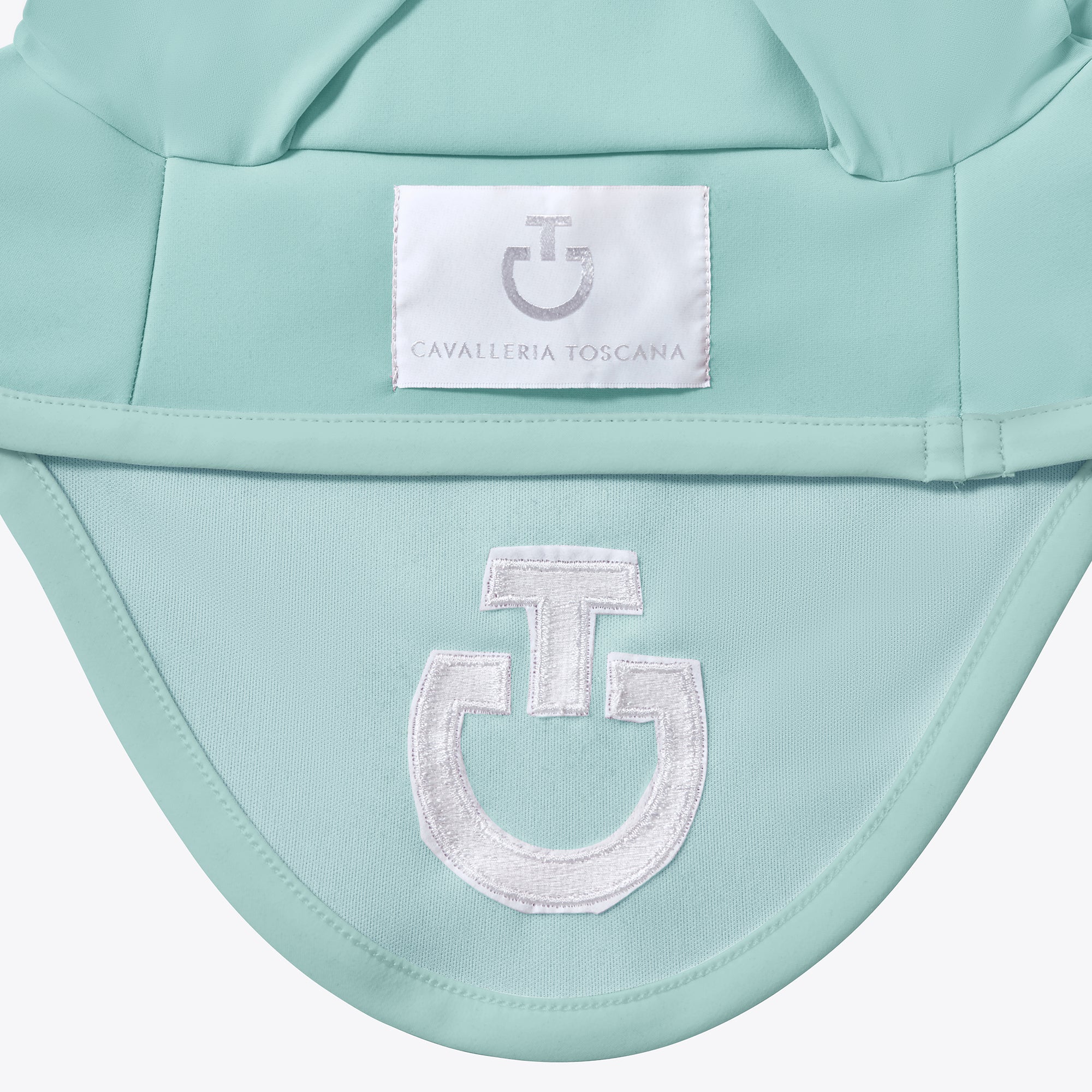 Cavalleria Toscana Circle Quilted Jumping Saddle Pad & Earnet Set