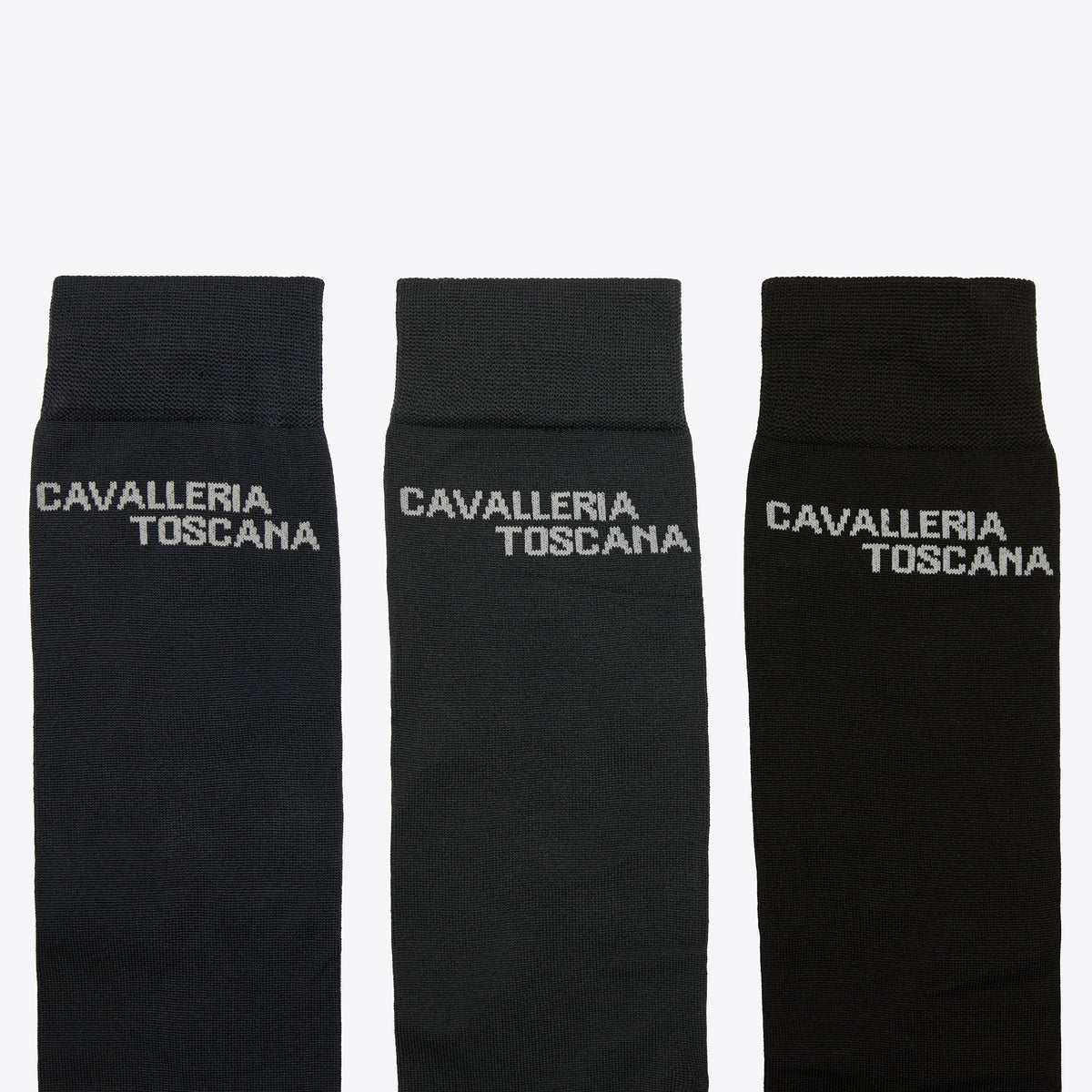 Cavalleria Toscana Jacquard logo 3 pack socks