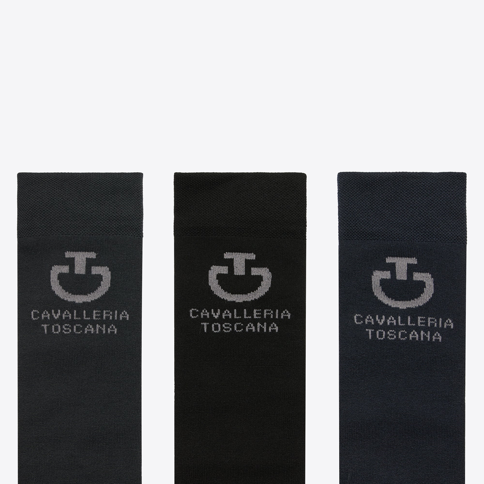 Cavalleria Toscana Jacquard logo 3 pack socks