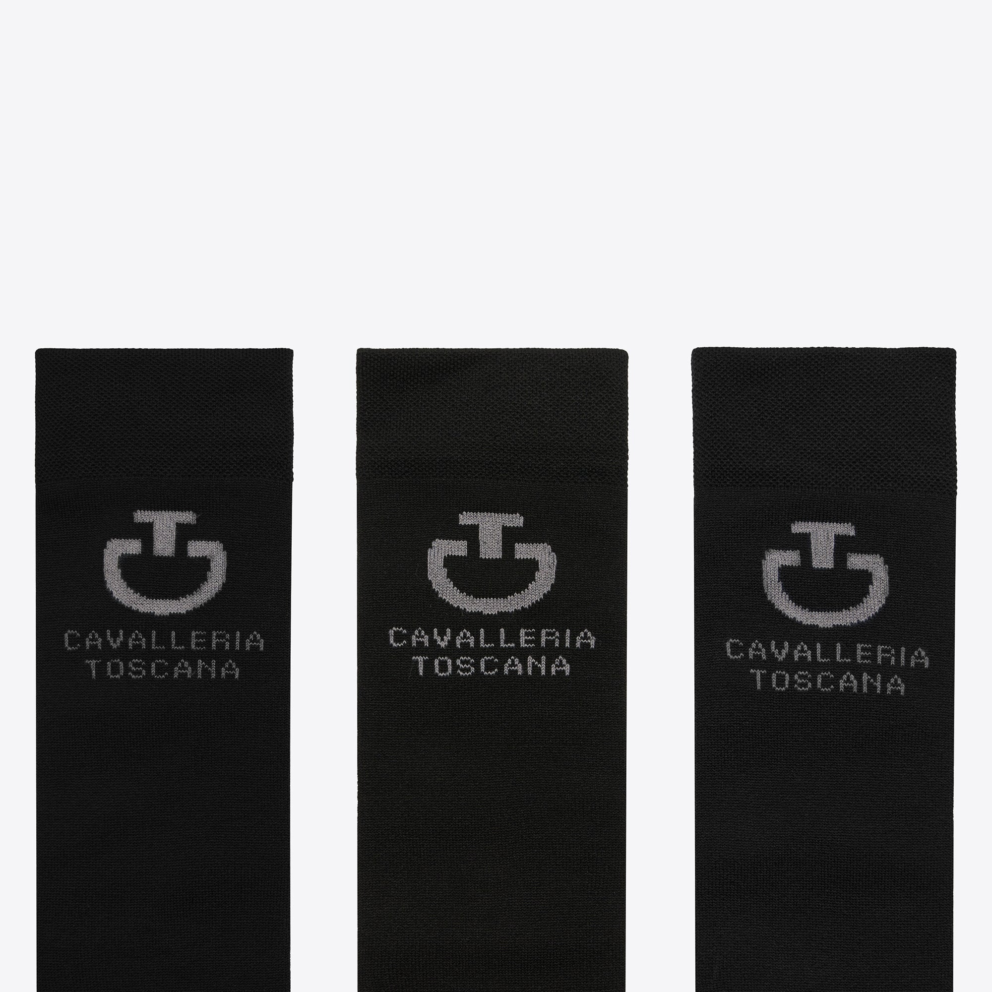 Cavalleria Toscana Jacquard logo 3 pack socks