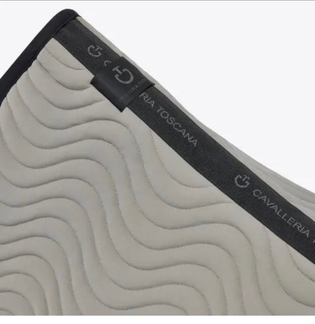 Cavalleria Toscana Quilted Cotton Wave Dressage Saddle Pad