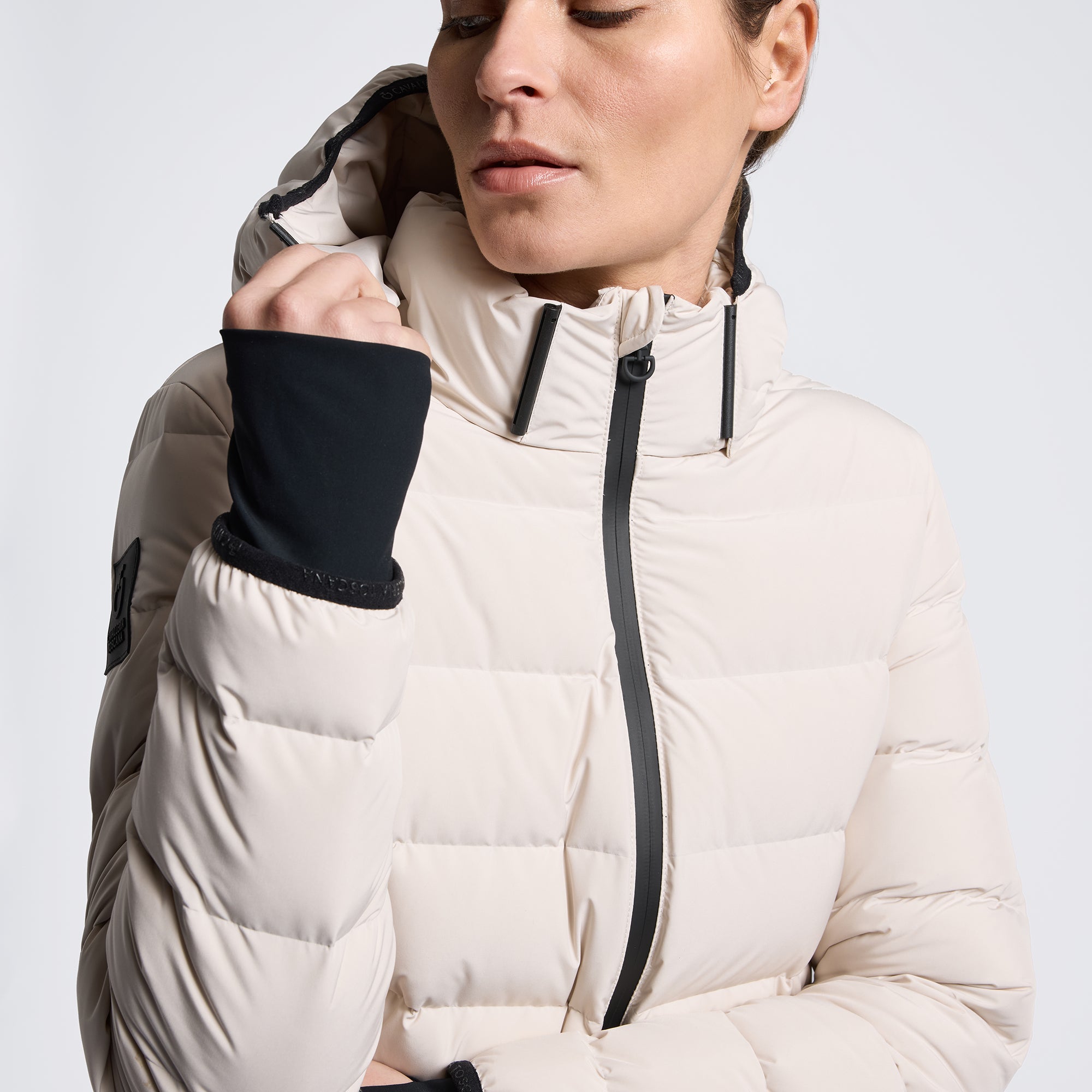Cavalleria Toscana Women's hooded down jacket