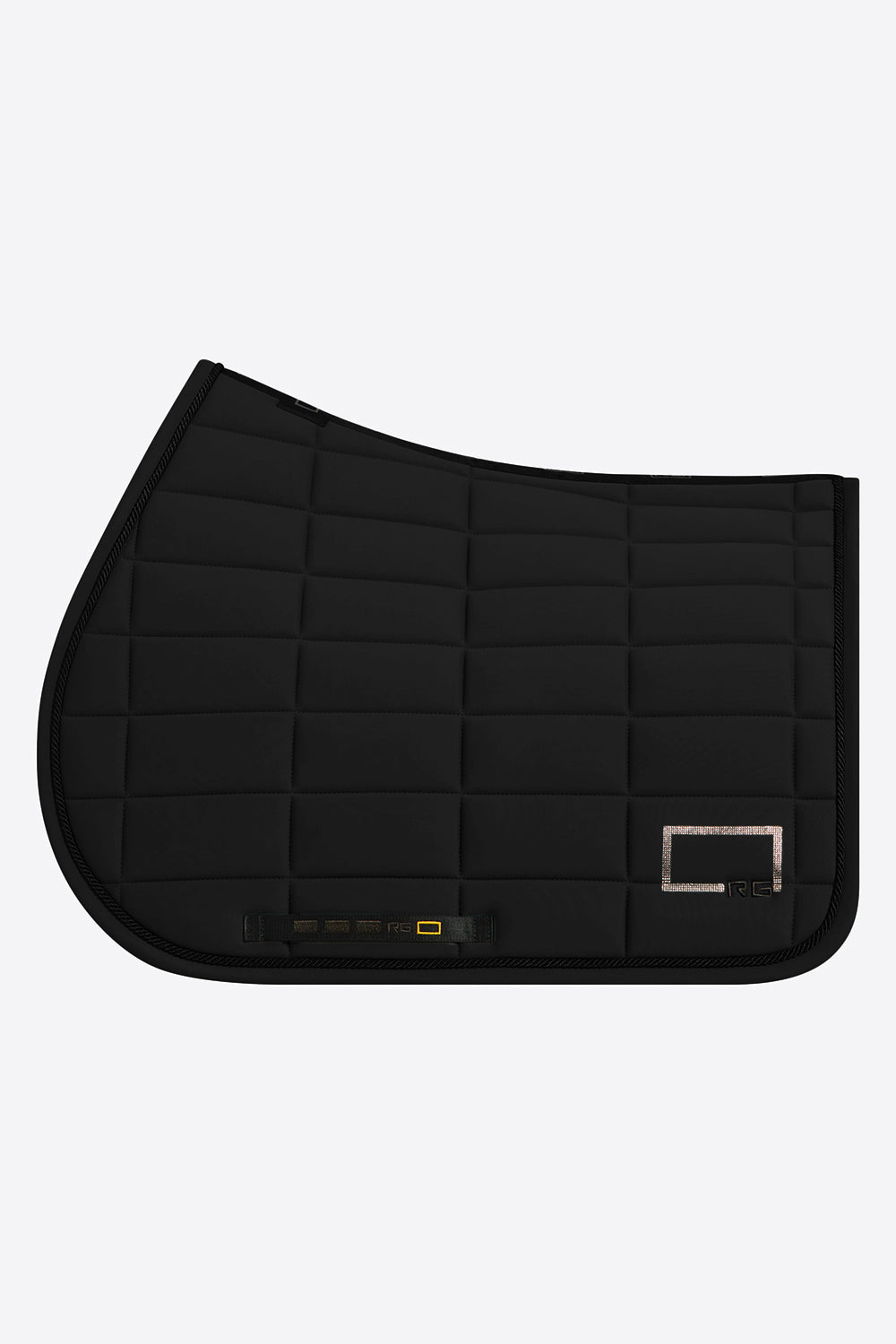 Riders Gene logo strass jersey jumping saddle pad