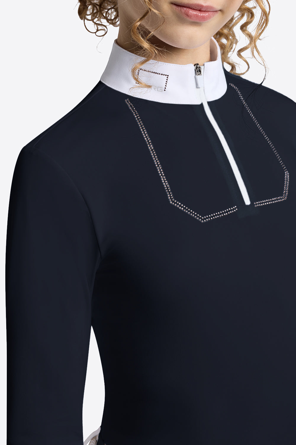 Riders Gene L/S Girls jersey competition shirt with strass