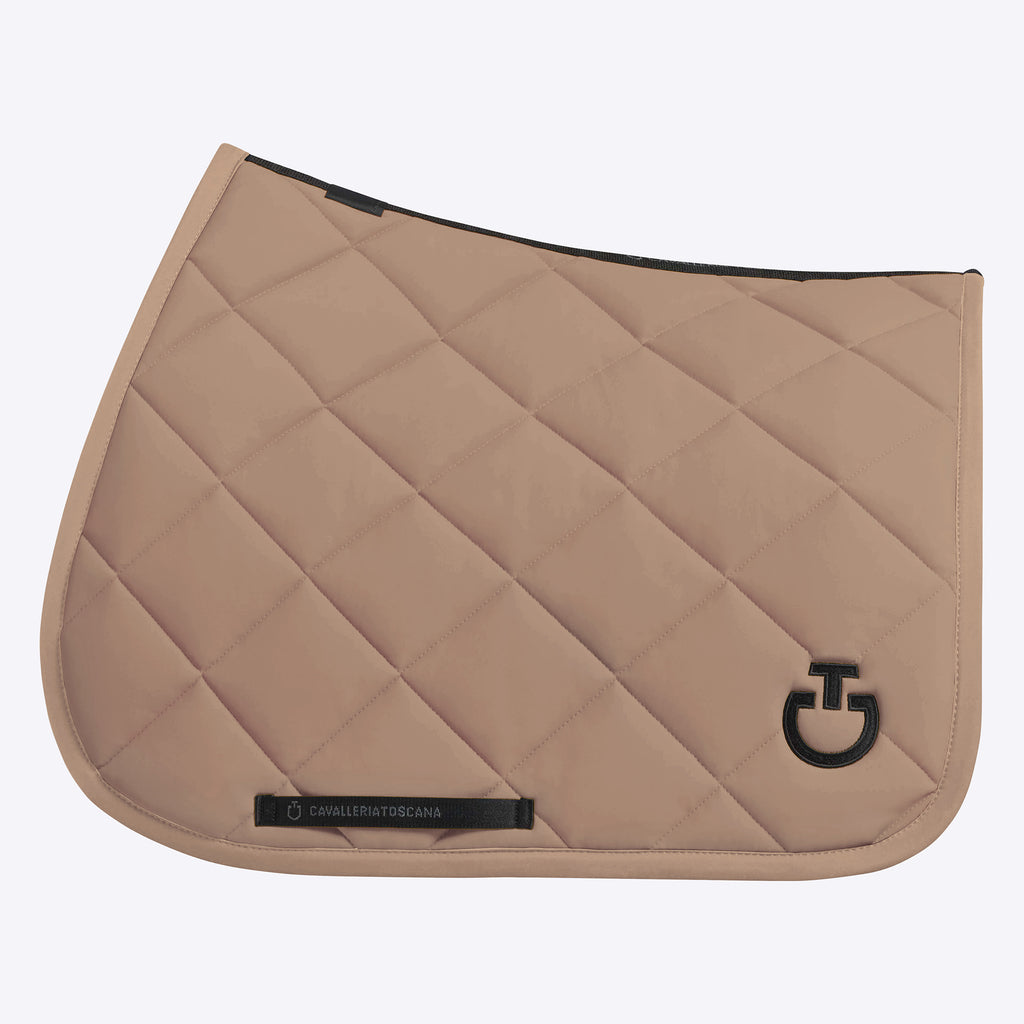Diamond Quilted Jersey Jumping Saddle Pad & Earnet Set