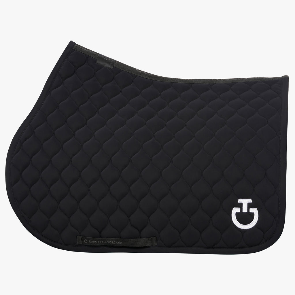 Cavalleria Toscana Circular Quilted Jumping Saddle Pad & Soundless Ears