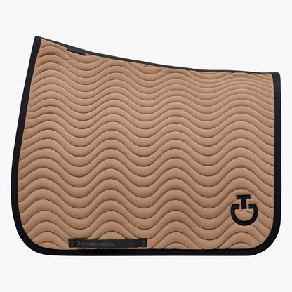 Cavalleria Toscana Quilted Wave Jersey Dressage Saddle Pad & Soundless Earnet