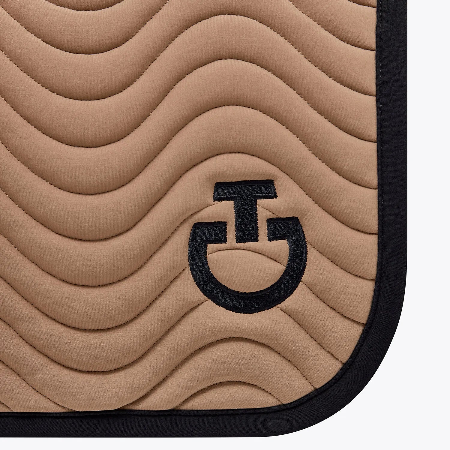 Cavalleria Toscana Quilted Wave Jersey Dressage Saddle Pad & Soundless Earnet
