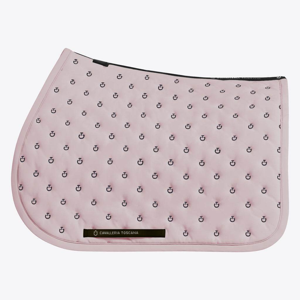 Cavalleria Toscana Embroidery Quilted jumping saddle pad