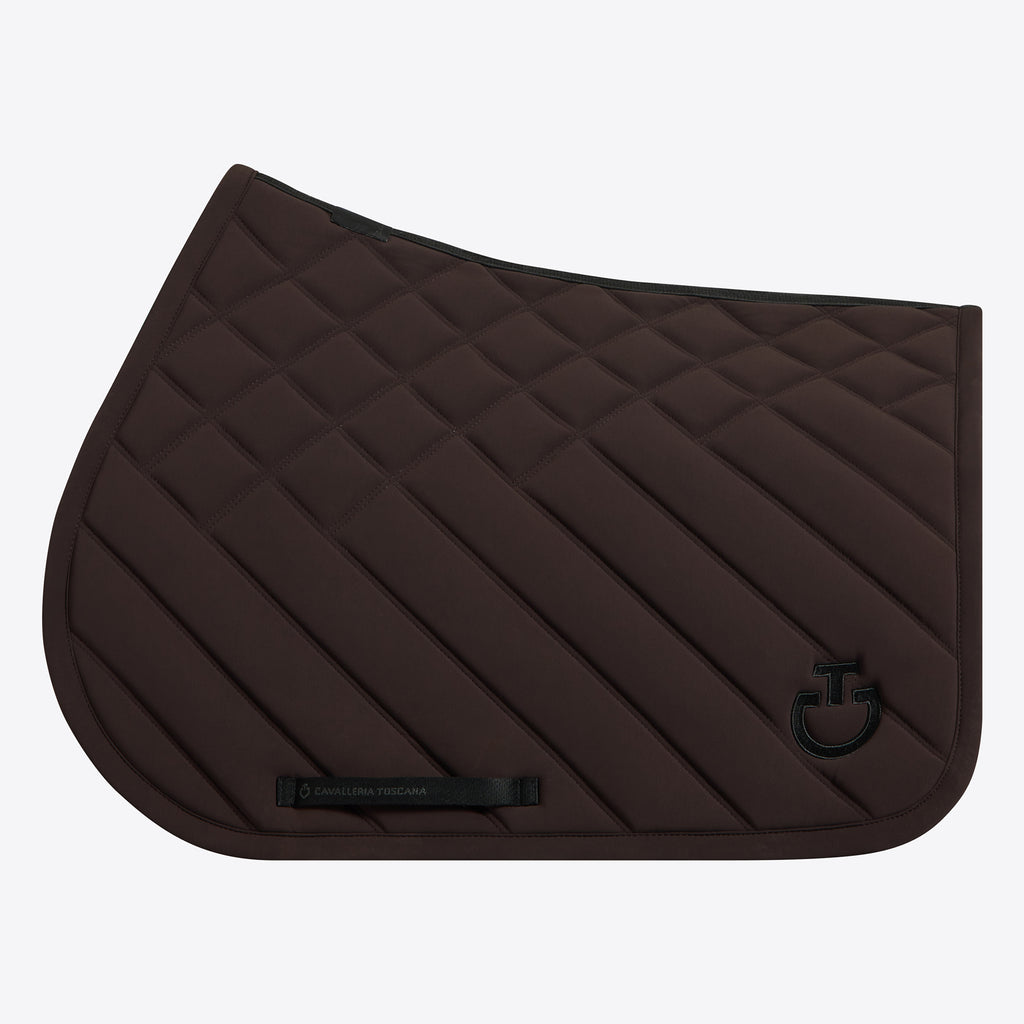 PRE-ORDER : Cavalleria Toscana Diamonds and Lines quilted jumping saddle pad