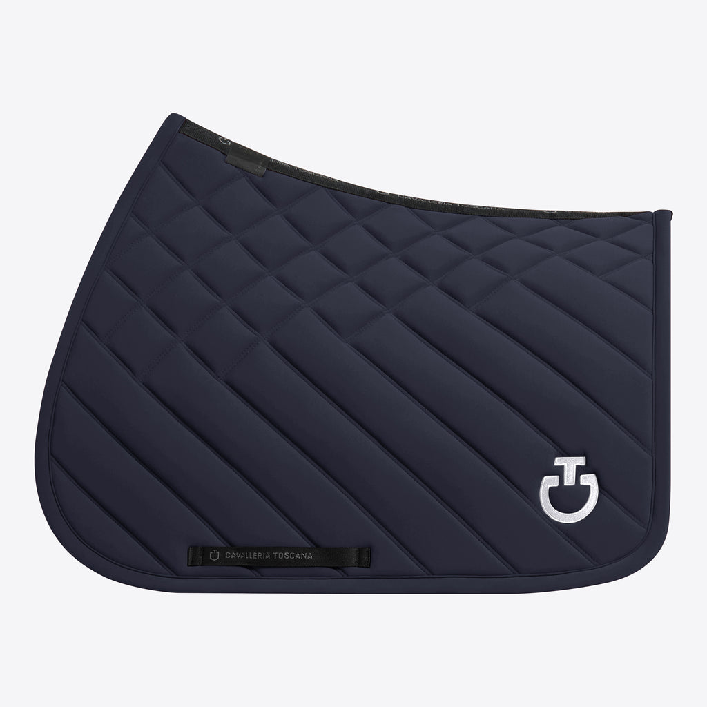 PRE-ORDER : Cavalleria Toscana Diamonds and Lines quilted jumping saddle pad