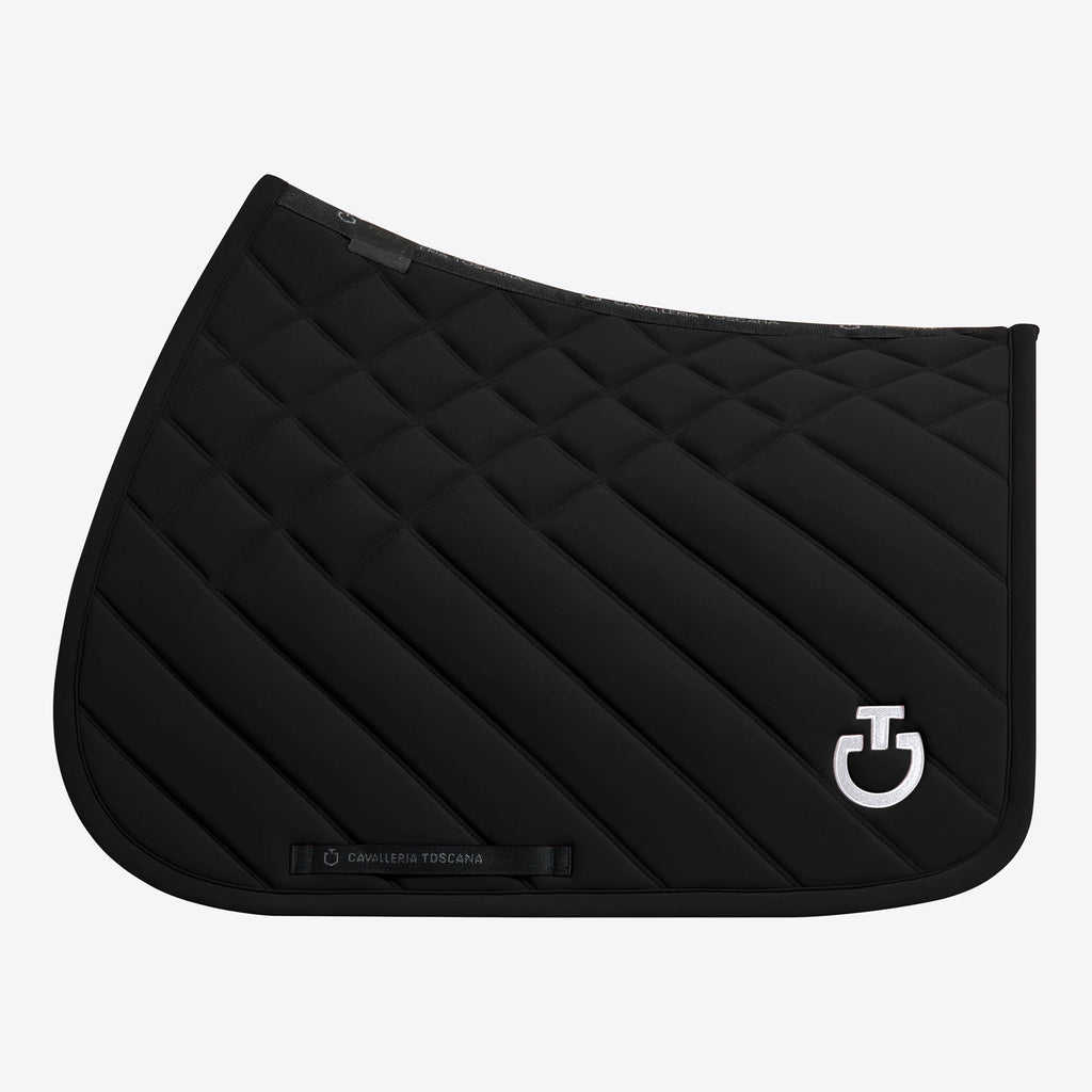 PRE-ORDER : Cavalleria Toscana Diamonds and Lines quilted jumping saddle pad