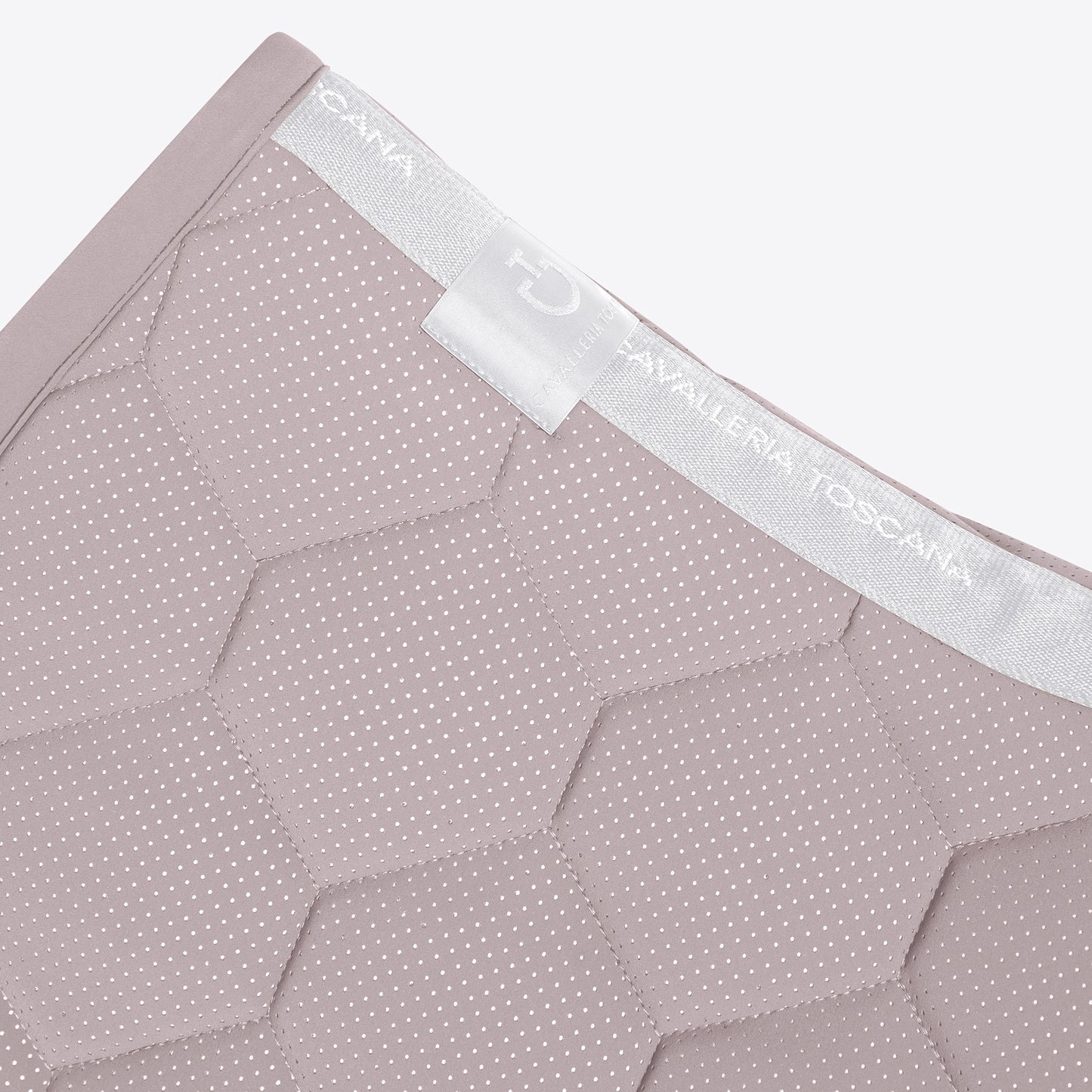 Cavalleria Toscana Quilted Jersey Perforated Jumping Saddle pad & ears