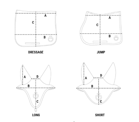 New Circular Quilted Jersey Jumping Saddle Pad